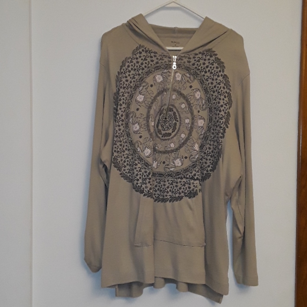 SOLD - Style & Co Hoodie w/Attached Ribbed Tank - Picture 10 of 10